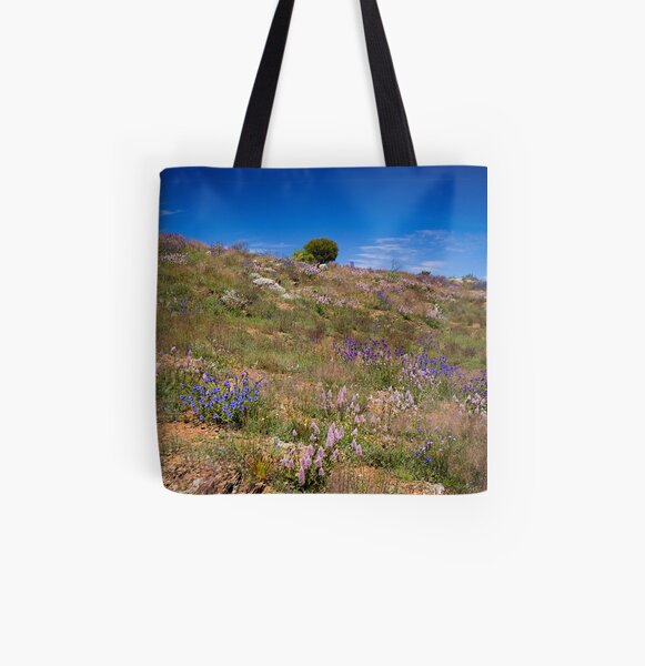 Hill of Flowers All Over Print Tote Bag