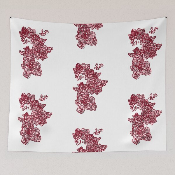 Item preview, FLORAL GRID (RED)  designed and sold by vrdvkn.