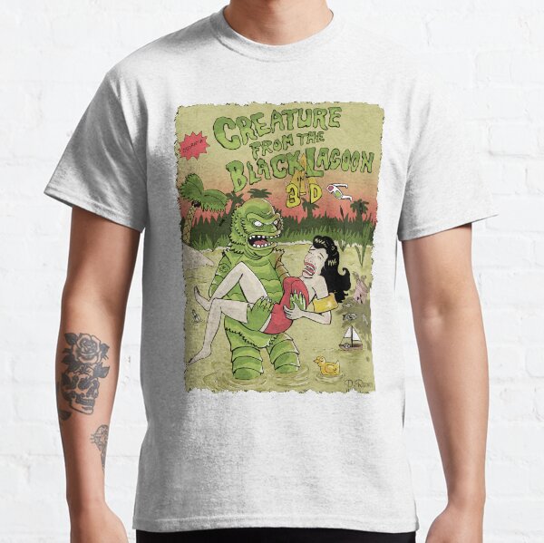 Creature from the black lagoon 3d T-shirt classique