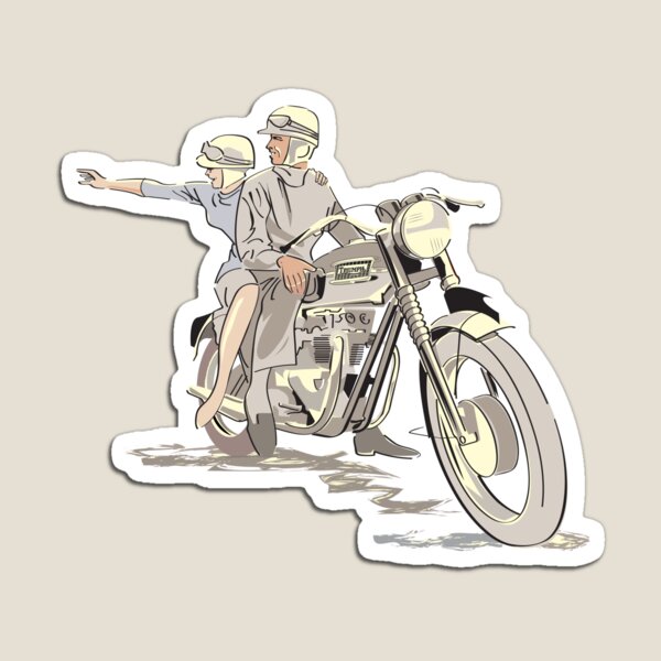 T120 Bonneville, the iconic British motorcycle Magnet