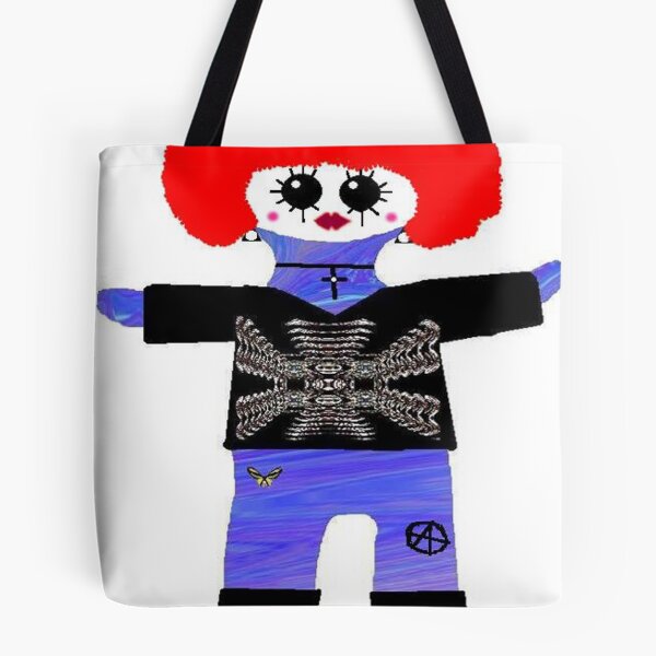 Item preview, Little Punk Rock / Goth Rag Doll Wearing Mommy's Art 3 designed and sold by Deborah Lazarus.