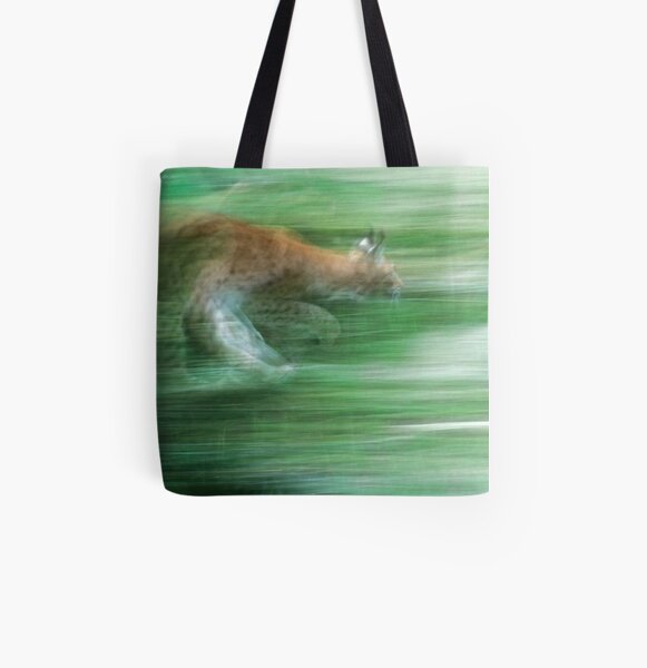 Running lynx All Over Print Tote Bag