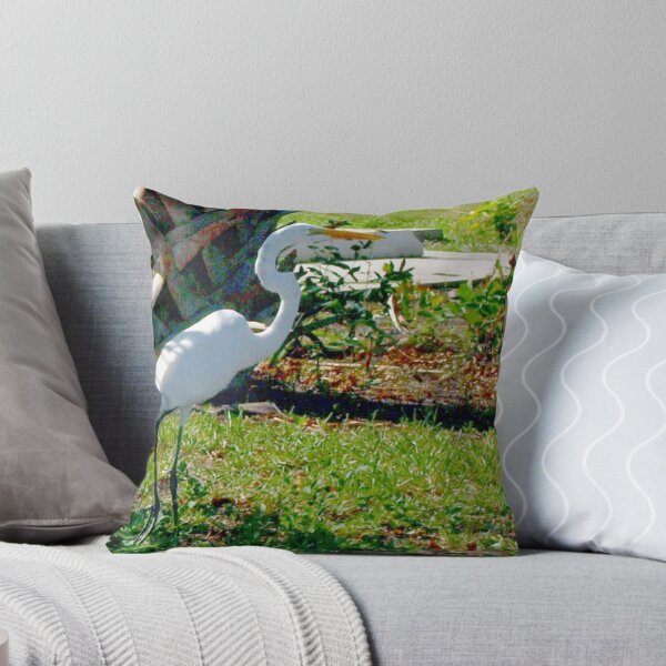 Item preview, Great egret exploring the park designed and sold by B. Randi Bailey.