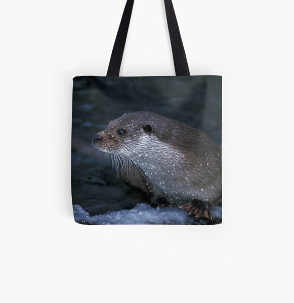 Portrait of an otter All Over Print Tote Bag