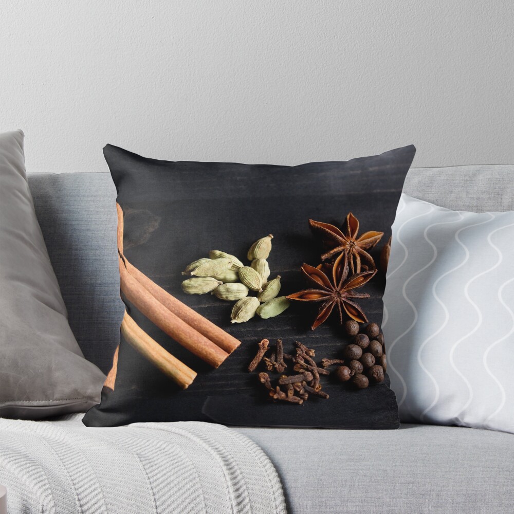 Item preview, Throw Pillow designed and sold by SpicieFoodie.