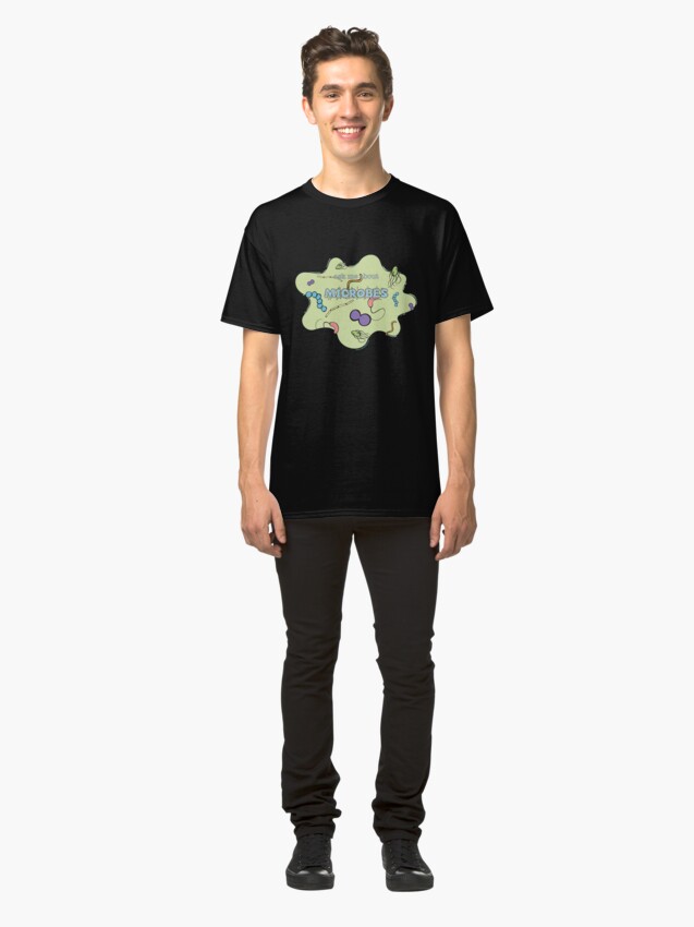 Alternate view of Ask me about MICROBES Classic T-Shirt