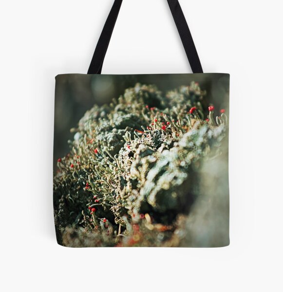 Lichen Bokeh All Over Print Tote Bag