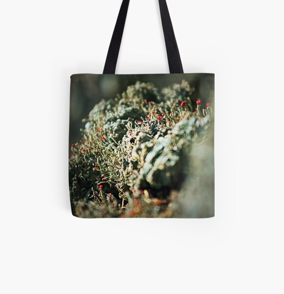 Lichen Bokeh All Over Print Tote Bag