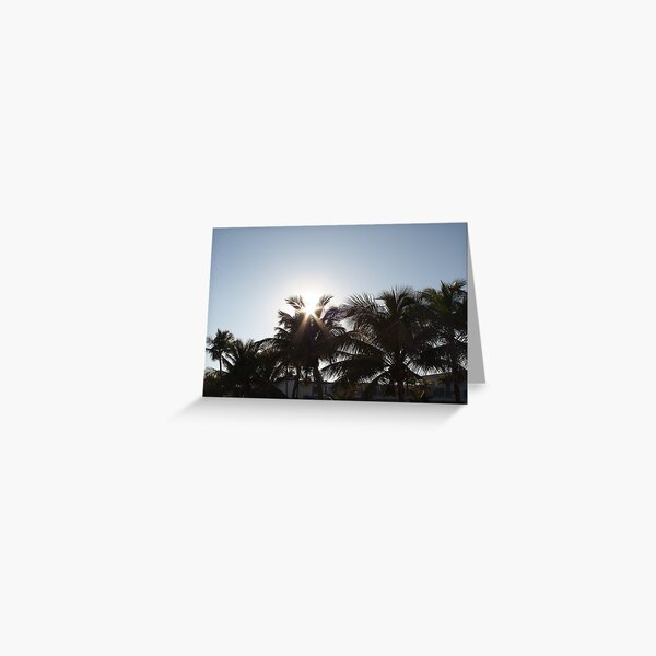 The Sun through Shadows Greeting Card