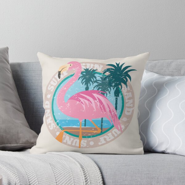 Item preview, Flamingo Sand Surf Sun Graphic Art designed and sold by FionaStokes.