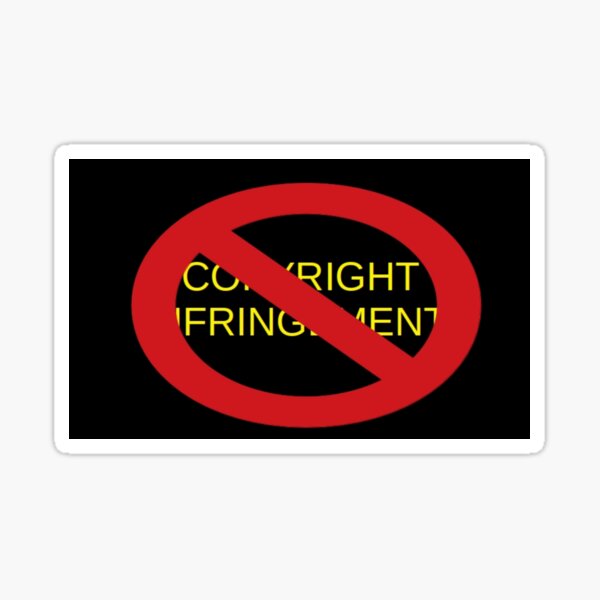 No Copyright Stickers | Redbubble