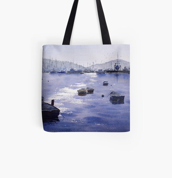 Early Morning, Pittwater, NSW All Over Print Tote Bag