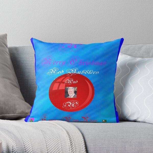 A bubbly Christmas Throw Pillow