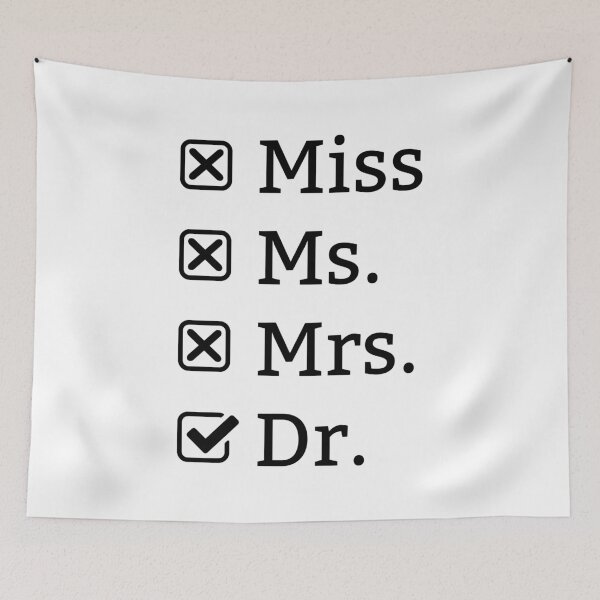 Item preview, Doctor Mom product - Miss Ms Mrs Dr - Medical Profession Gifts designed and sold by stuch75.