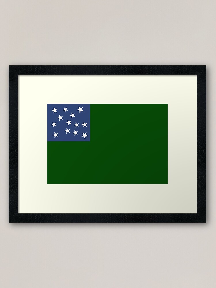 Alternate view of Green Mountain Boys Flag of the Vermont Republic Framed Art Print