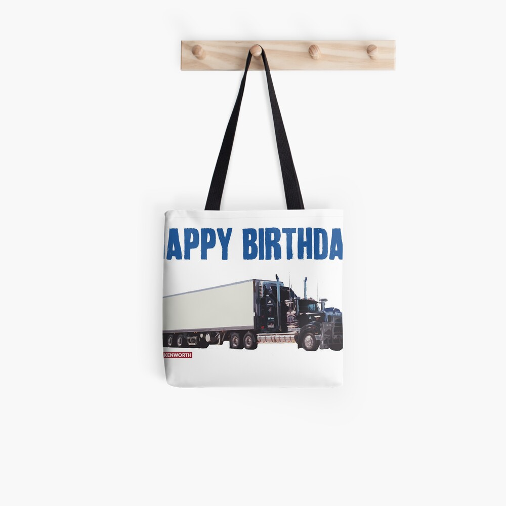 Tote Bag Joyeux Anniversaire Camionneur Par Antsp35 Redbubble