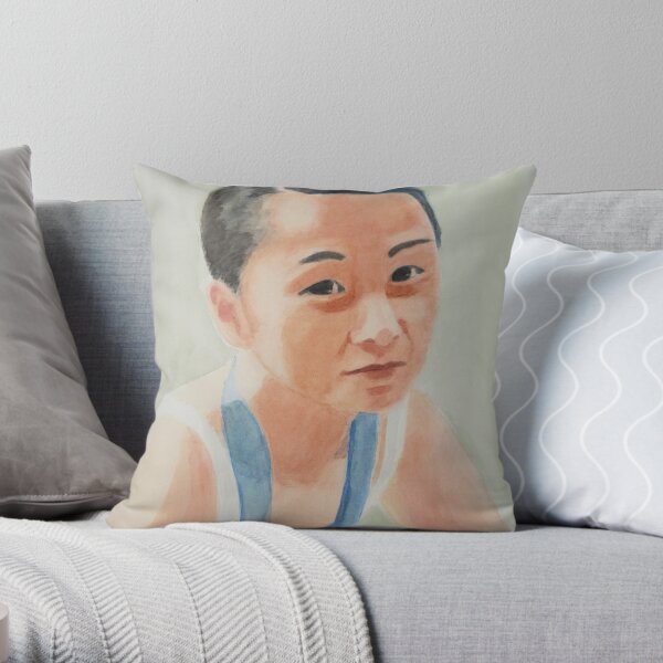 Iskamontero in the garden Throw Pillow