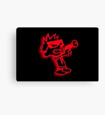 Spaceman Spiff - Red and Black Canvas Print