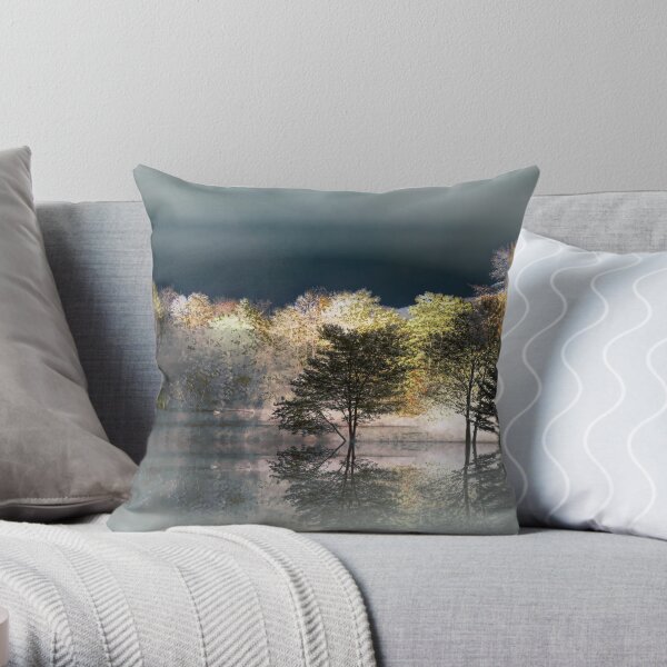 Winter Lights Throw Pillow