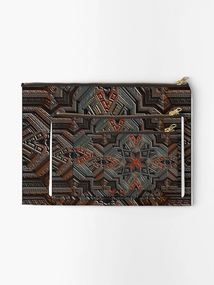 Thumbnail 2 of 4, Zipper Pouch, Azteca designed and sold by Randalien.