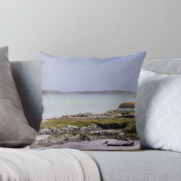 Aird Mhor, South Uist Throw Pillow
