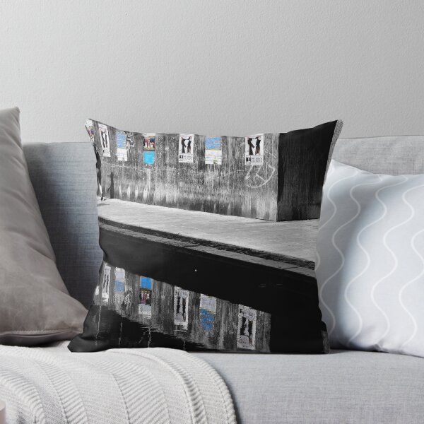 Item preview, Girl walknig between posters Reflections  designed and sold by Francesco Malpensi.