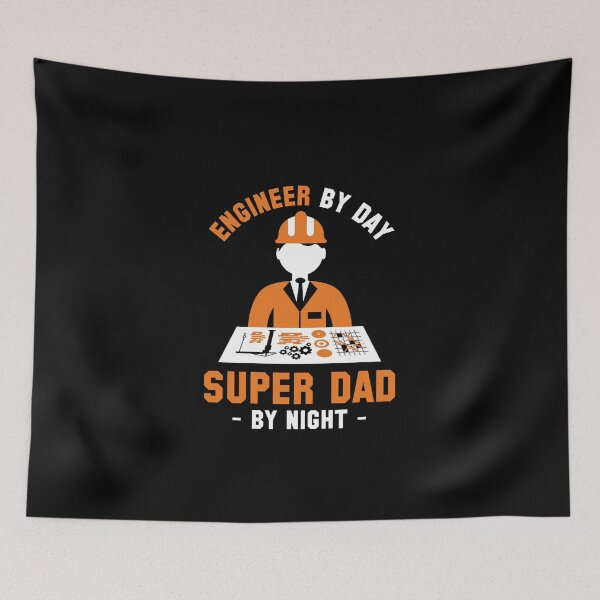 Item preview, Dad Engineer product - By Day Super By Night - Father's Day Gift designed and sold by stuch75.