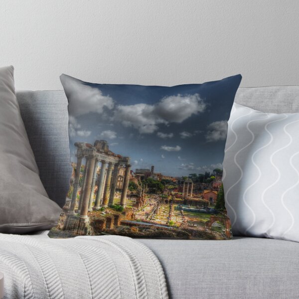 Roman Acheological Dig Throw Pillow