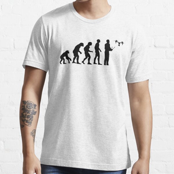 Drone Evolution - Funny Drone Pilot Quadcopter Fan Essential T-Shirt