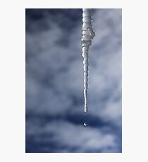 Icicle And Water Drop Photographic Print