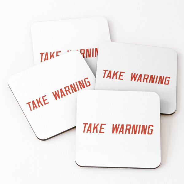 Item preview, take warning designed and sold by kaleigh’s side projects.