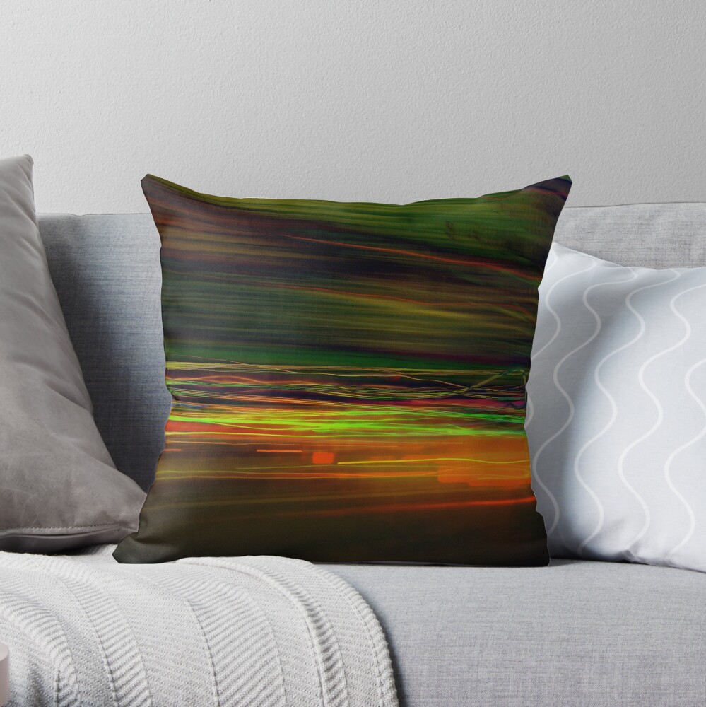 Fast Stripes Throw Pillow