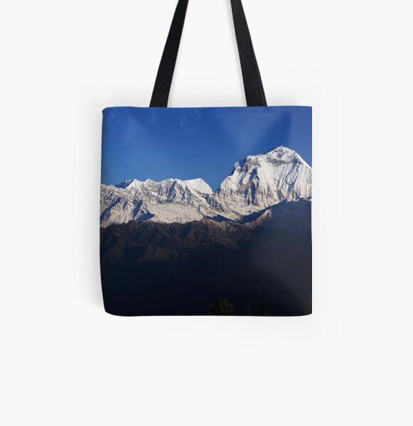 Dhauligiri Himal, Nepal. All Over Print Tote Bag