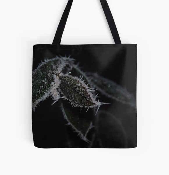 Frozen Leaves All Over Print Tote Bag