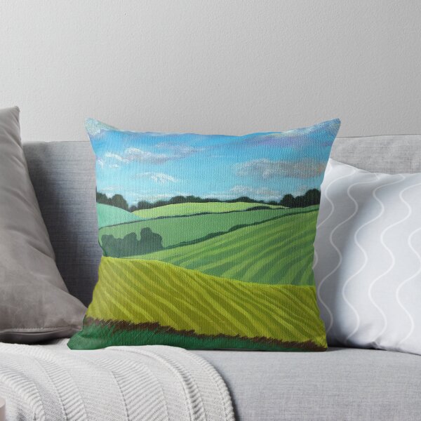 Item preview, Summer Fields - landscape oil painting designed and sold by LindaAppleArt.