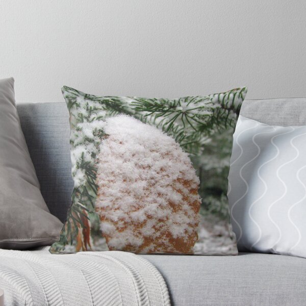 Item preview, Dormant Leaf on Evergreen in the Snow designed and sold by Patty Gross.