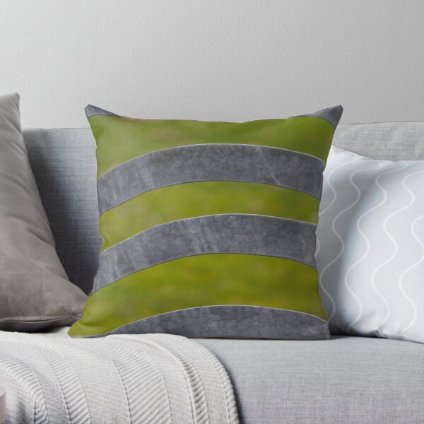 Waves of Steel Throw Pillow