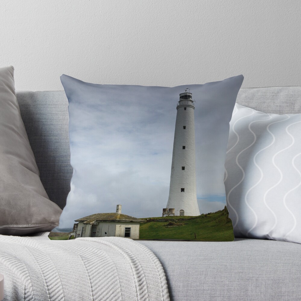 Cape Wickham Lighthouse Throw Pillow