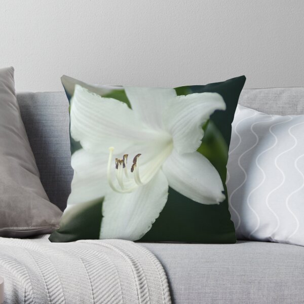 Plantain Lily Throw Pillow