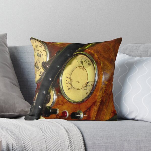 Behind The Wheel Throw Pillow