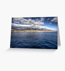 Maui HDR from a boat Greeting Card