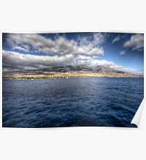 Maui HDR from a boat Poster