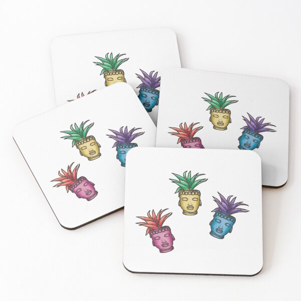 Item preview, mini colorful buddha succulents designed and sold by daisydebby.