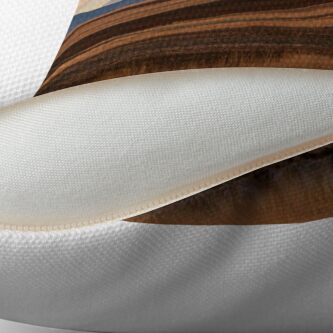 Alternate view of Wheat Fields and Longs Peak Throw Pillow