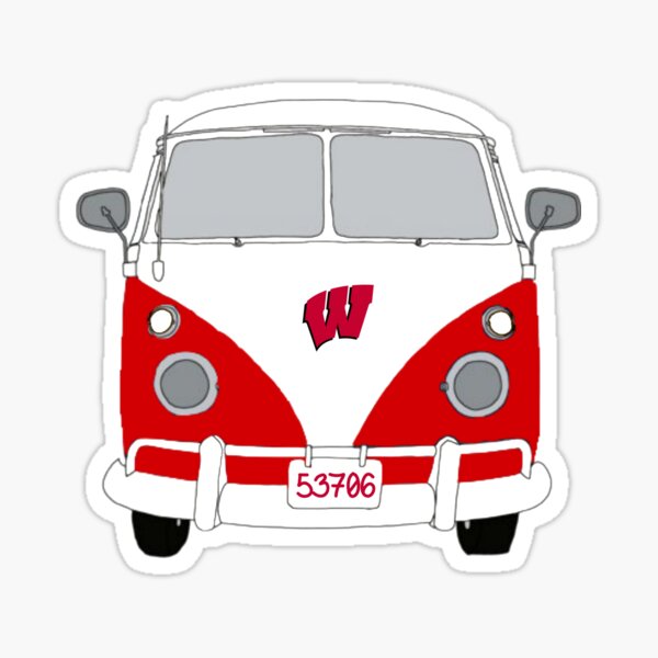 Hippie Van Wisconsin Sticker