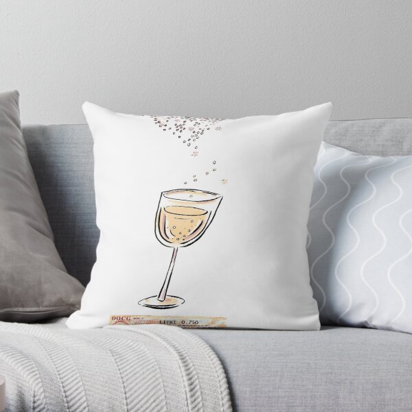 Proseccohhh! Throw Pillow