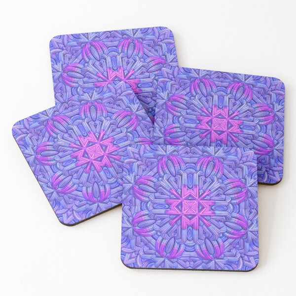 Item preview, Cool tones mandala in blue and fuchsia designed and sold by Lyle Hatch.
