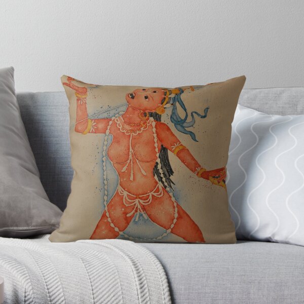 Vajrayogini, the Tibetan Buddhist Dakini Goddess Throw Pillow