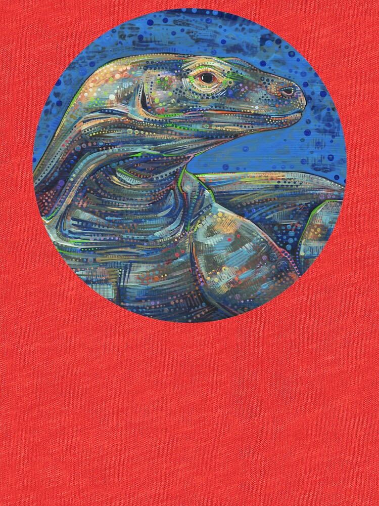 Komodo dragon painting - 2012 by gwennpaints
