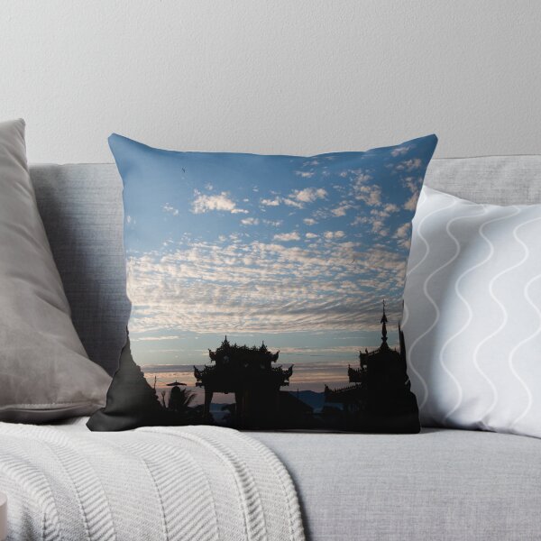 Mahamuni Paya Sunrise Throw Pillow